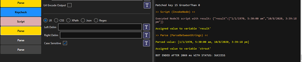 How to capture script output string - Questions - OpenBullet