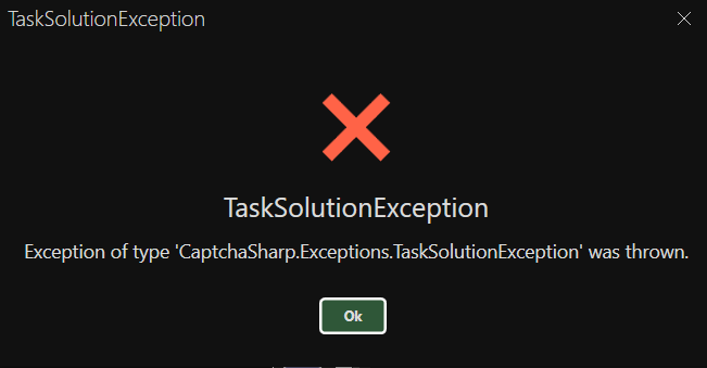 Task solution exception while solving ReCaptcha - Questions - OpenBullet
